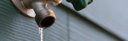 Frozen Exterior Faucet